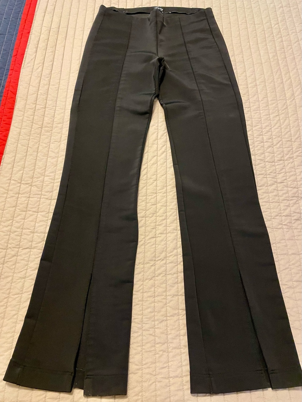 Black Boot-Cut Pants